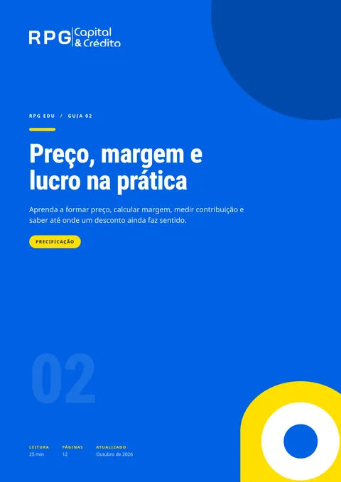 Capa do guia 02: Preço, margem e lucro na prática