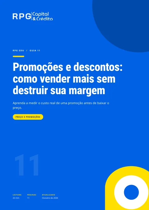 Capa do guia 11: Promoções e descontos: como vender mais sem destruir sua margem