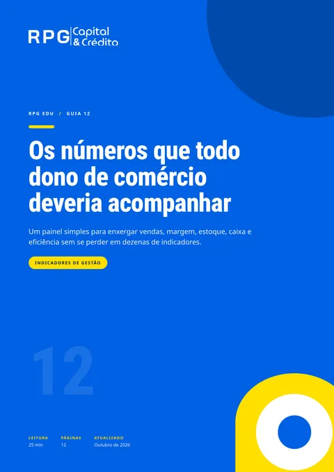 Capa do guia 12: Os números que todo dono de comércio deveria acompanhar