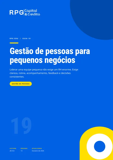 Capa do guia 19: Gestão de pessoas para pequenos negócios