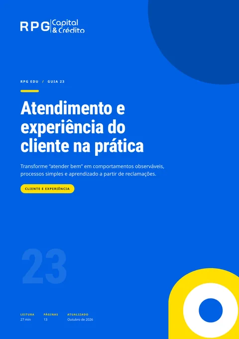 Capa do guia 23: Atendimento e experiência do cliente na prática