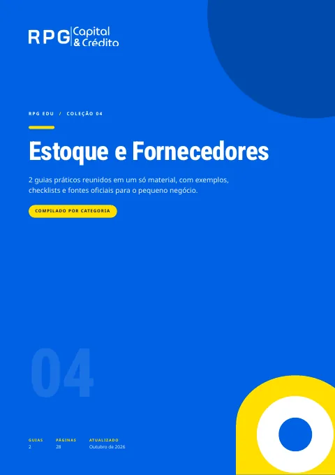 Capa da coleção Estoque e Fornecedores
