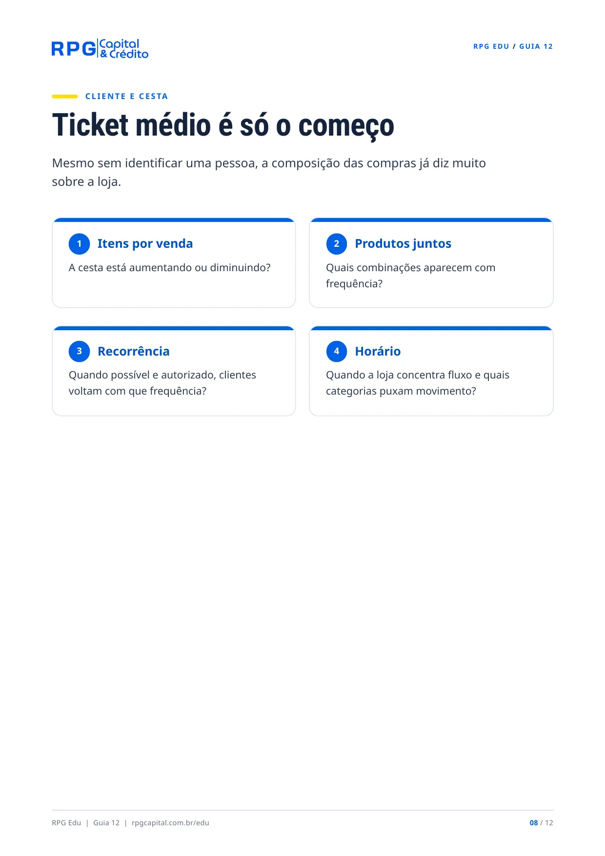 Os números que todo dono de comércio deveria acompanhar — página 8: Ticket médio é só o começo