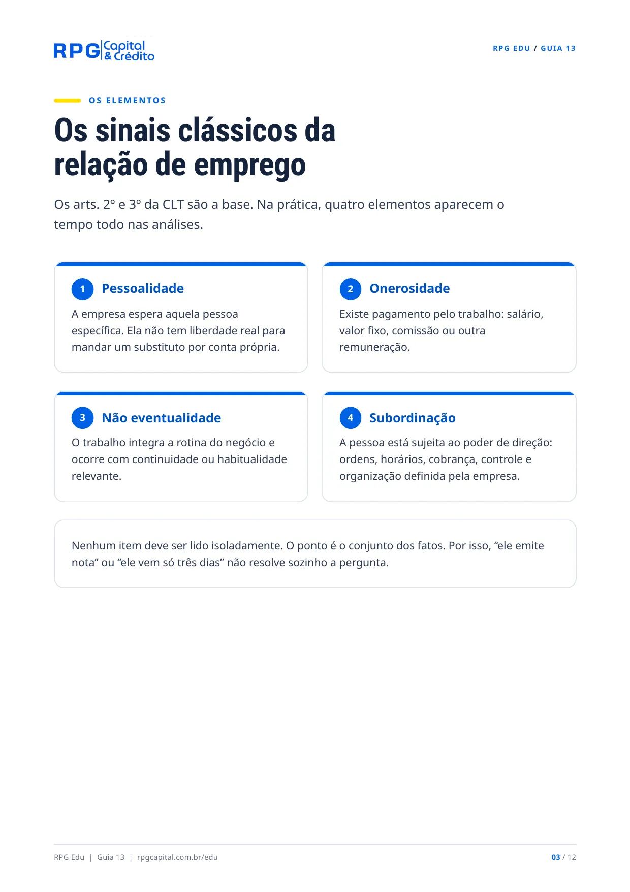 Contratação: o que gera vínculo empregatício? — página 3: Os sinais clássicos da relação de emprego