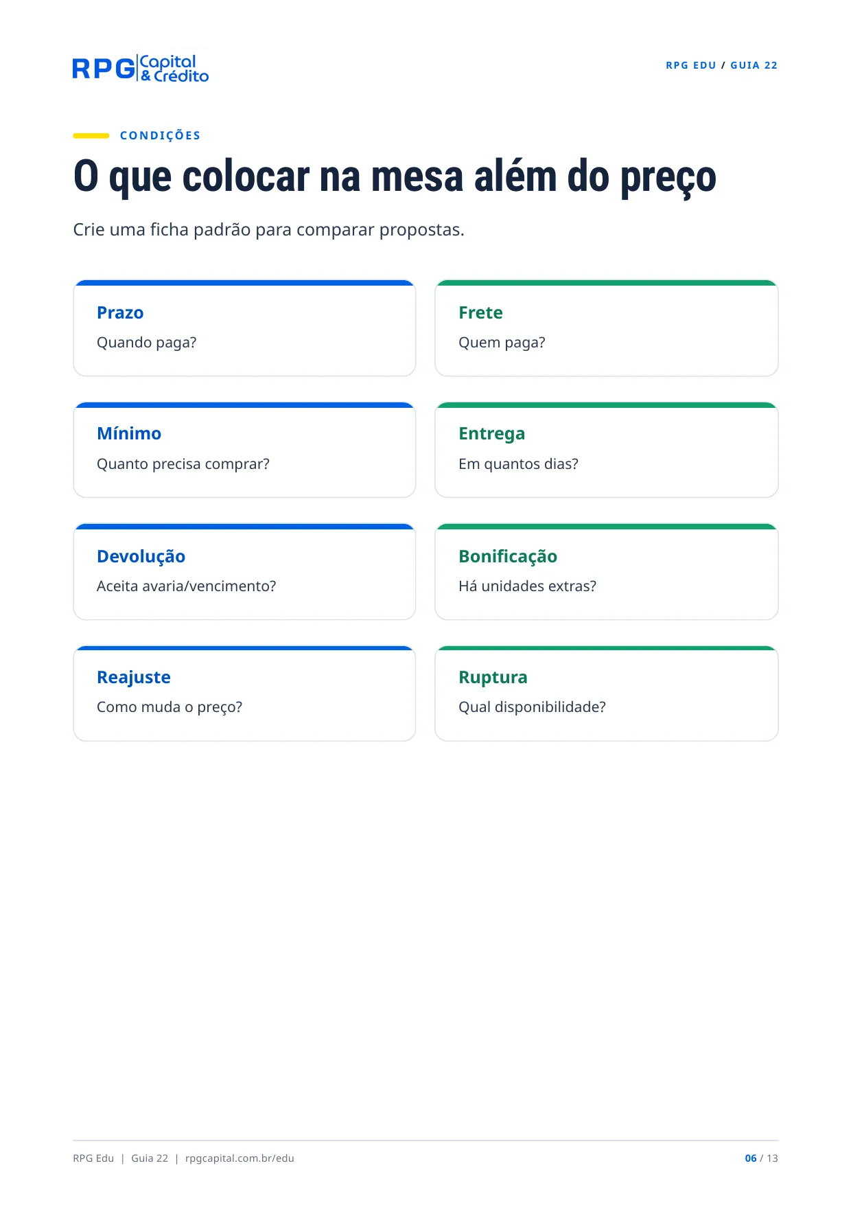 Como negociar melhor com fornecedores — página 6: O que colocar na mesa além do preço