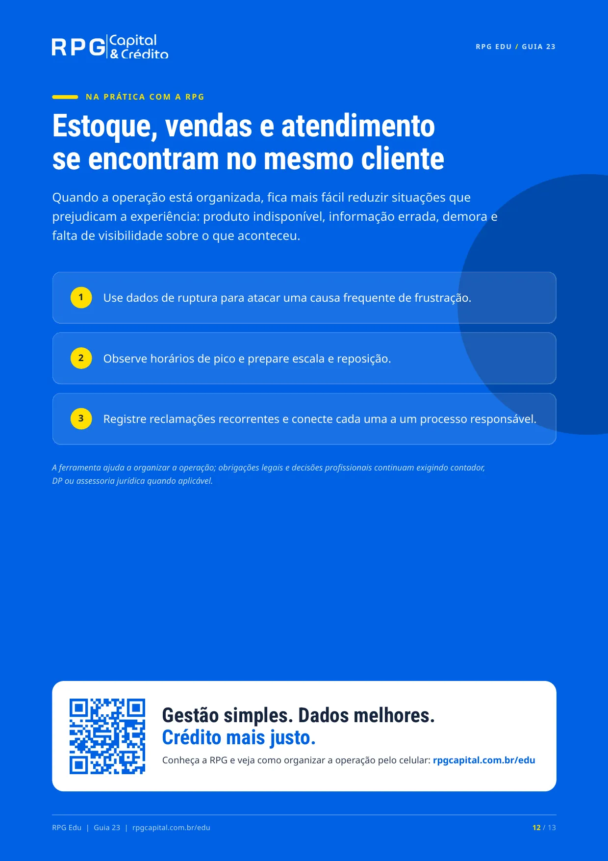 Atendimento e experiência do cliente na prática — página 12: Estoque, vendas e atendimento se encontram no mesmo cliente