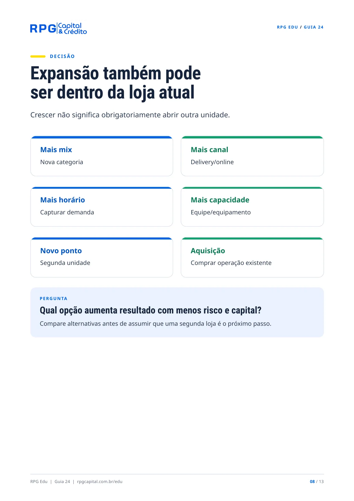 Hora de crescer? Como saber se sua empresa está pronta para expandir — página 8: Expansão também pode ser dentro da loja atual